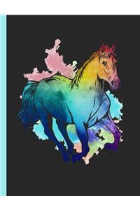 Running Horse Watercolor Notebook