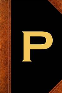Monogram P Personalized 2019 Weekly Planner Monogram P Vintage Style 134 Pages