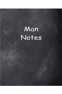 Man Notes Composition Books For Men Chalkboard Style