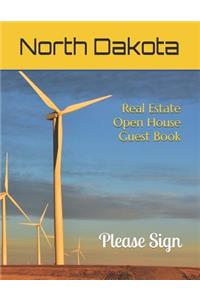 North Dakota Real Estate Open House Guest Book: Spaces for Guests