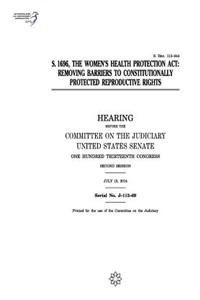 S. 1696, the Women's Health Protection Act