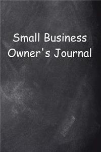 Small Business Owner's Journal Chalkboard Design