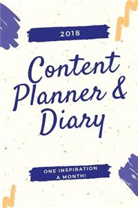 2018 Content Planner & Diary