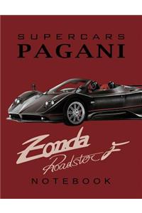 Supercars Pagani Zonda Roadster F Notebook