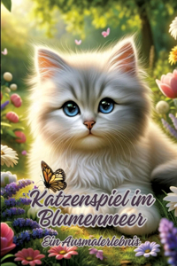 Katzenspiel im Blumenmeer
