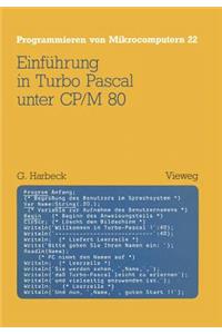 Einführung in Turbo Pascal Unter Cp/M 80