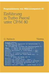 Einführung in Turbo Pascal Unter Cp/M 80