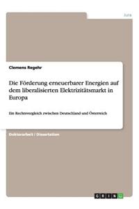 Förderung erneuerbarer Energien auf dem liberalisierten Elektrizitätsmarkt in Europa