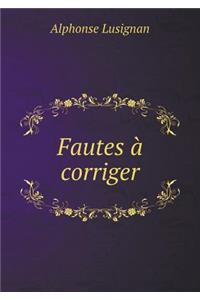 Fautes À Corriger