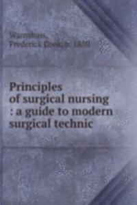 Principles of surgical nursing