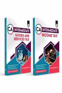 PW CA Intermediate Group 1 Income Tax and Goods & Services Tax - CA Jasmeet Singh Combo Set of 2 Books | Covering Theory, MCQs and PYQs | Latest Syllabus For May & Sep 2025 Exams