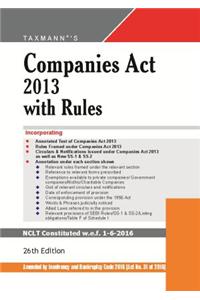 Companies Act 2013 With Rules (Hardbound Pocket Edition)