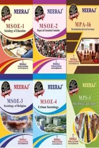 NEERAJ IGNOU MA SOCIOLOGY 2ND Year Set Of 6Combo Books (MSOE-1,MSOE-2,MSOE-3,MSOE-4 , MPA-16 , MPS-3)in ENGLISH Medium [Flexi bound]