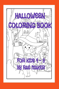 Halloween Coloring Book for Kids 4 - 8