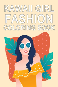 Kawaii Girl Fashion Coloring Book