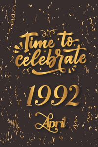 Time to celebrate 1992 April