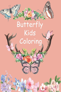 Butterfly Kids Coloring Book