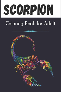 Scorpion Coloring Book for Adult