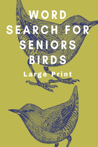 Large Print Word Search Books For Seniors Birds