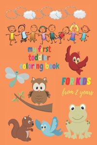 my first toddler coloring book for kids from 2 years