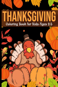 Thanksgiving Coloring Books For Kids Ages 2-5