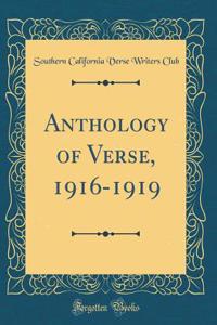 Anthology of Verse, 1916-1919 (Classic Reprint)