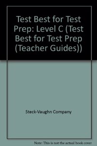 Steck-Vaughn Test Best: Teacher's Guide Cover (Level C) 1999
