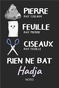 Rien ne bat Hadja - Notes
