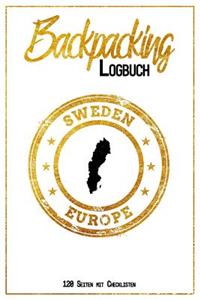Backpacking Logbuch Sweden Europe 120 Seiten mit Checklisten