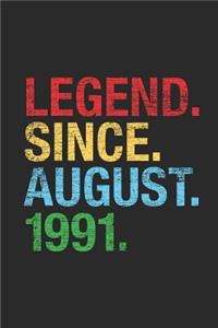 Legend Since August 1991