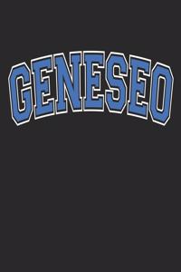 Geneseo Notebook Journal Black and Blue