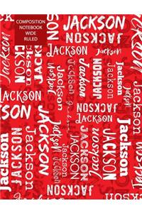 Jackson Composition Notebook Wide Ruled