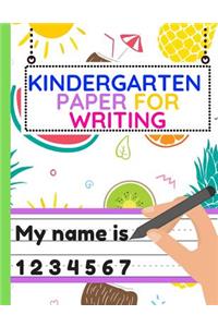 Kindergarten Paper for Writing