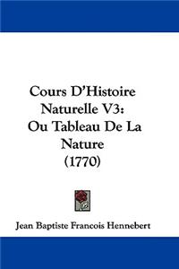 Cours D'Histoire Naturelle V3