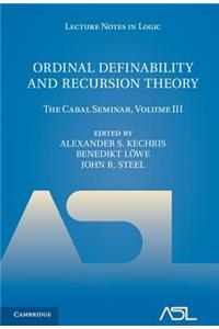 Ordinal Definability and Recursion Theory