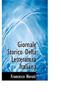 Giornale Storico Della Letteratura Italiana