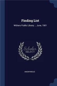 Finding List