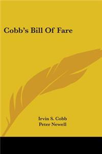 Cobb's Bill Of Fare