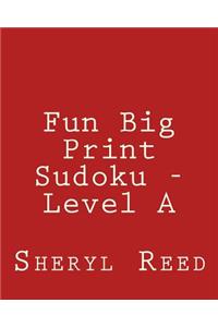 Fun Big Print Sudoku - Level A