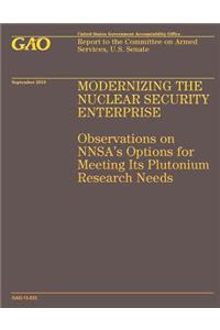 Modernizing the Nuclear Security Enterprise