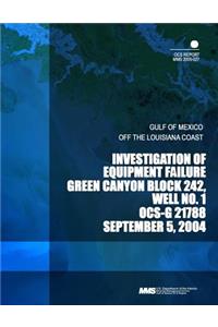 Investigation of Equipment Failure Green Canyon Block 242, Well No.1 OCS-G 21788