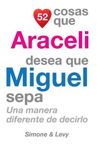 52 Cosas Que Araceli Desea Que Miguel Sepa