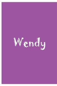 Wendy - Personalized Notebook / Lined Pages / Soft Matte