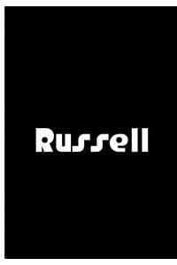 Russell - Black Notebook / Journal / Extended Lined Pages / Soft Matte Cover