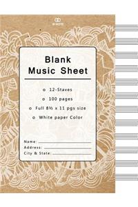 Blank Music Sheet