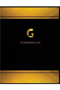 Newspaper Log (Log Book, Journal - 125 pgs, 8.5 X 11 inches)