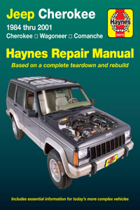 Jeep Cherokee Cherokee, Comanche & Wagoneer Limited, 2WD & 4WD, petrol (1984-2001) Haynes Repair Manual (USA)