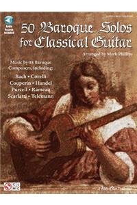 50 Baroque Solos for Classical Guitar Book/Online Audio