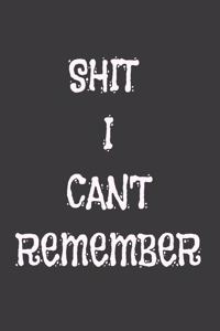 Shit I Can't Remember