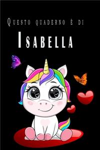 Questo quaderno è di Isabella